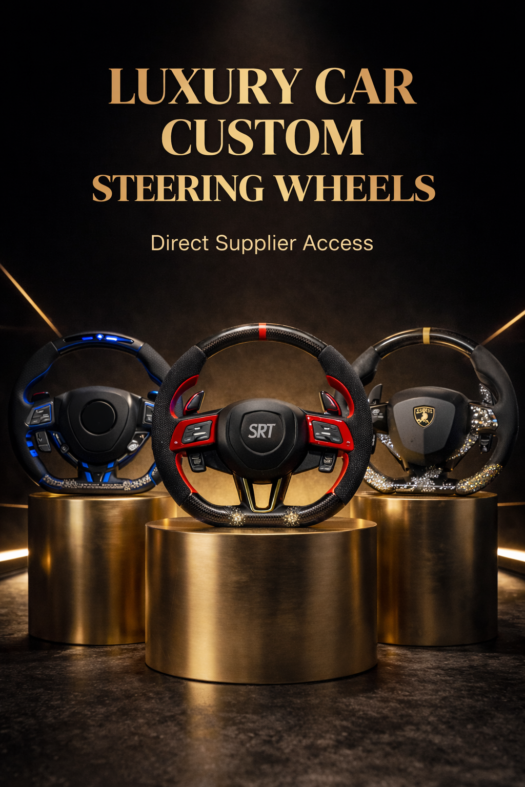 LUXURY CAR CUSTOM STEERING WHEELS SUPPLIER